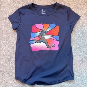 all in motion girls soccer tee